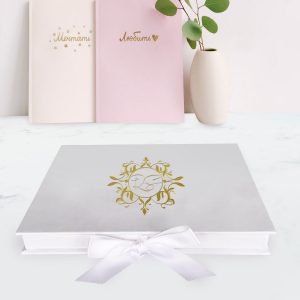 monogram wedding box for cards