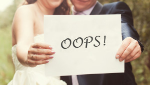 Common wedding planning mistakes