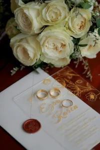 Acrylic wedding invitation card design from Chiang Mai, Thailand