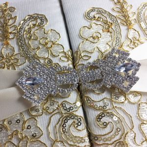 Lace wedding invitation inspiration from Dennis Wisser