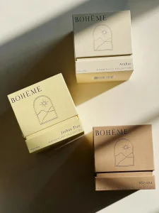 Debossed logo packaging box