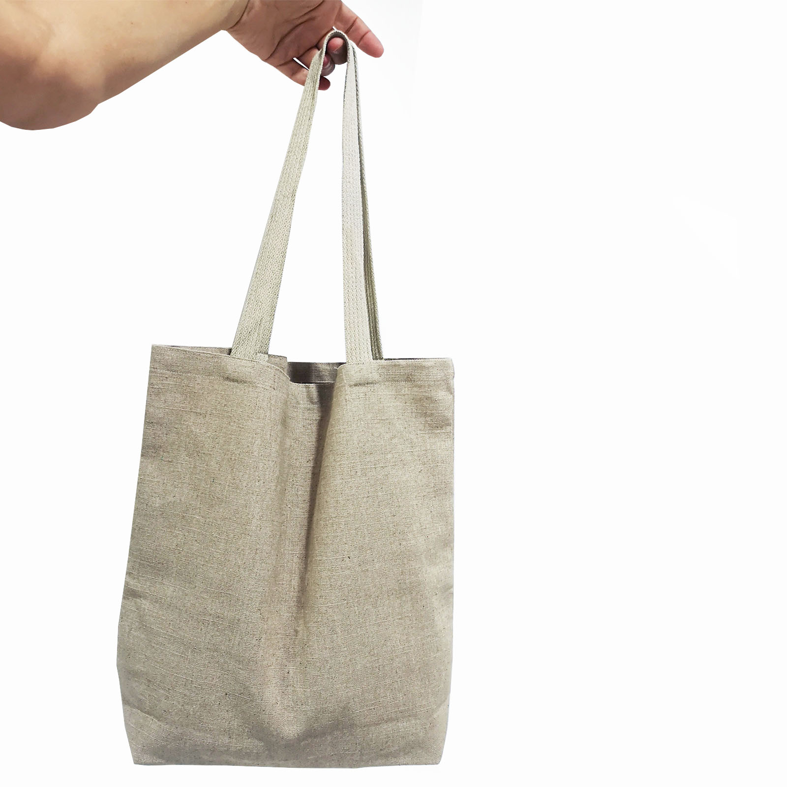 Hemp tote bag with shoulder handle from Chiang Mai, Thailand