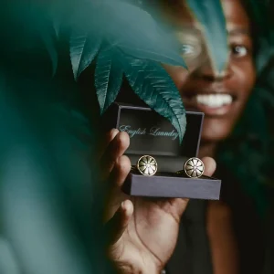 Luxury jewelry box in black
