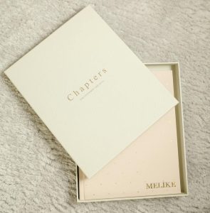 Luxury packaging box with gold foil stamped logo