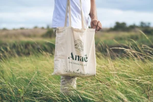 Custom logo cotton tote bag