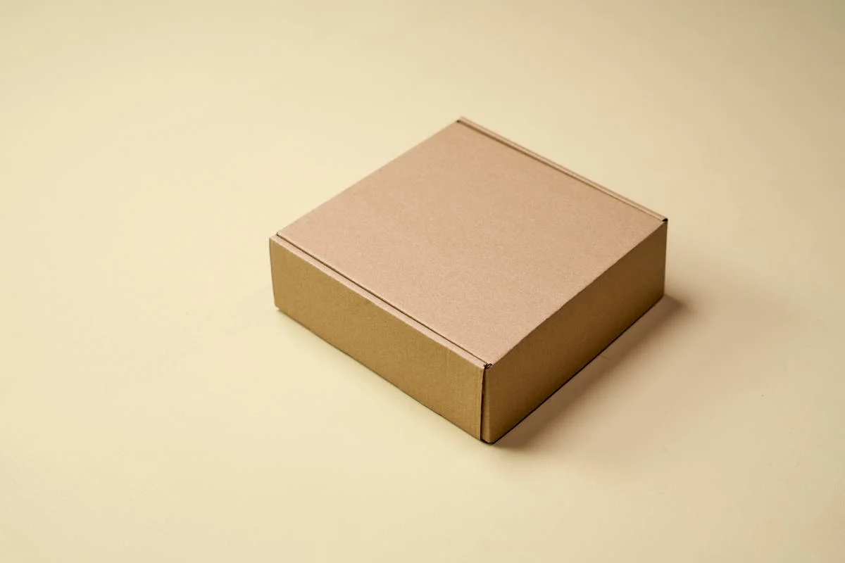 Custom folding box, Thailand Plain kraft paper folding box from Chiang Mai, Thailand