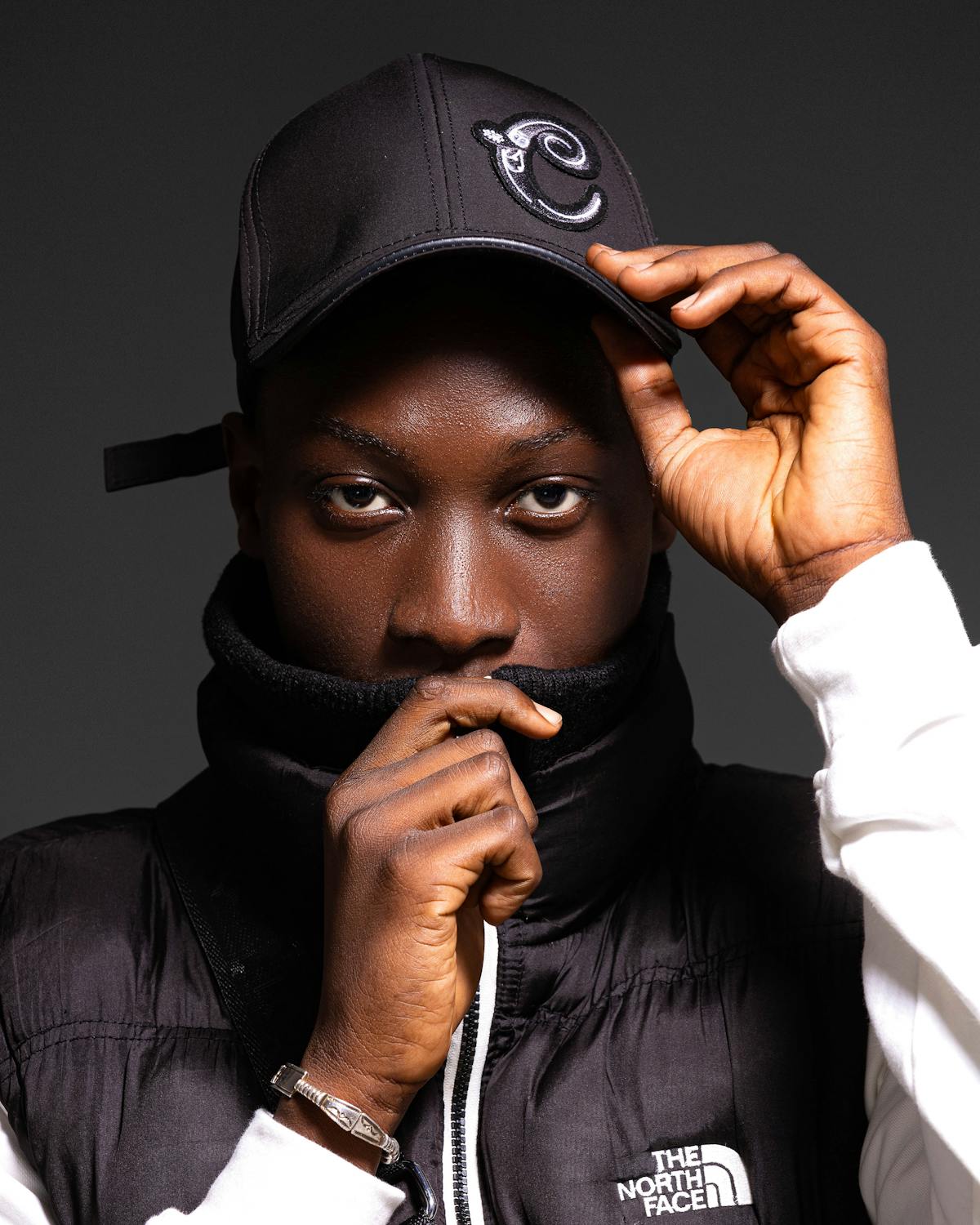 Hip hop style black baseball cap