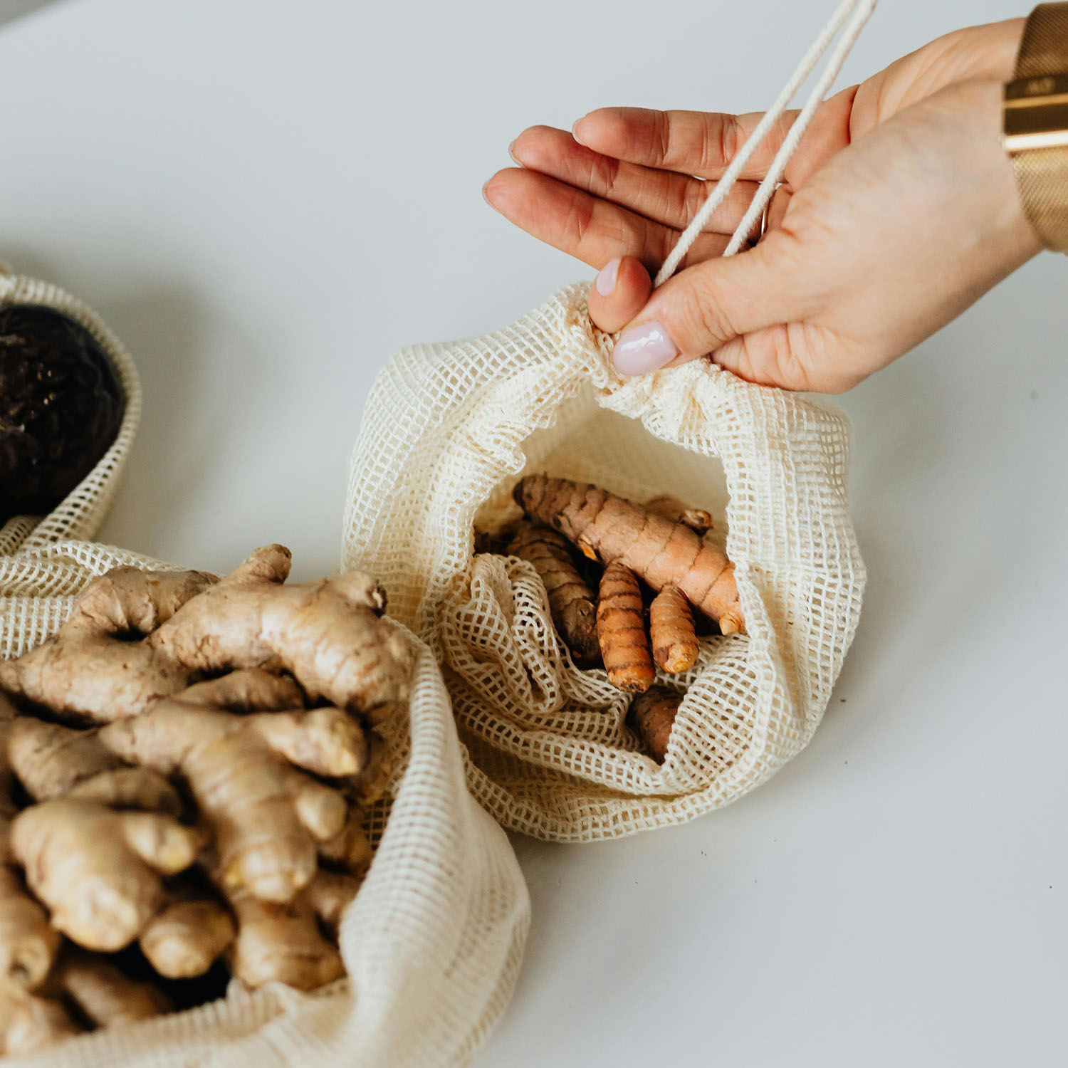 Durable drawstring eco bag from Thailand