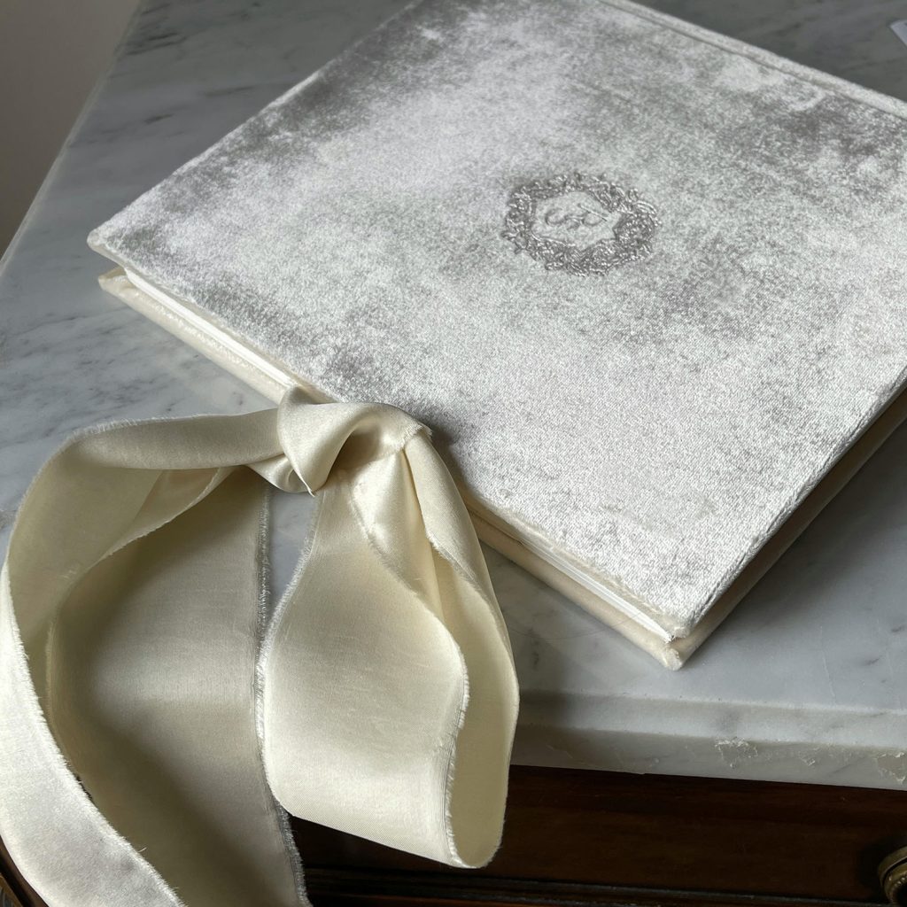 Luxury Wedding Invitations - Monogram Velvet Folio